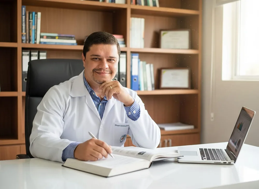 Wagner Washington, neuropsicólogo na WD NeuroClínica, Brasília/DF Wagner Washington, psicólogo e neuropsicólogo da WD NeuroClínica, em atendimento no consultório em Brasília/DF